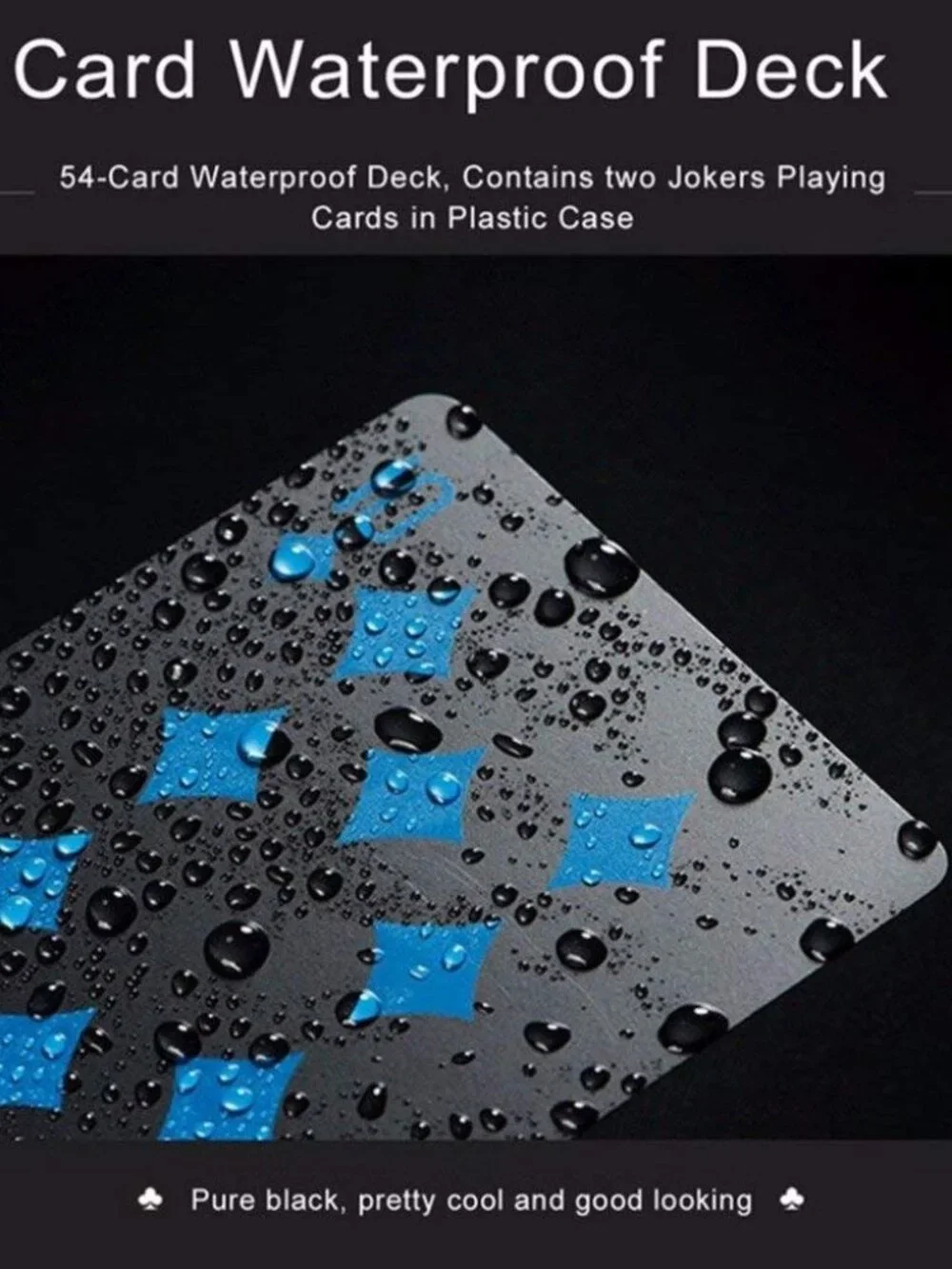 Merytes 2 Deck of Waterproof Poker Cards and Playing Cards with Flexible Plastic